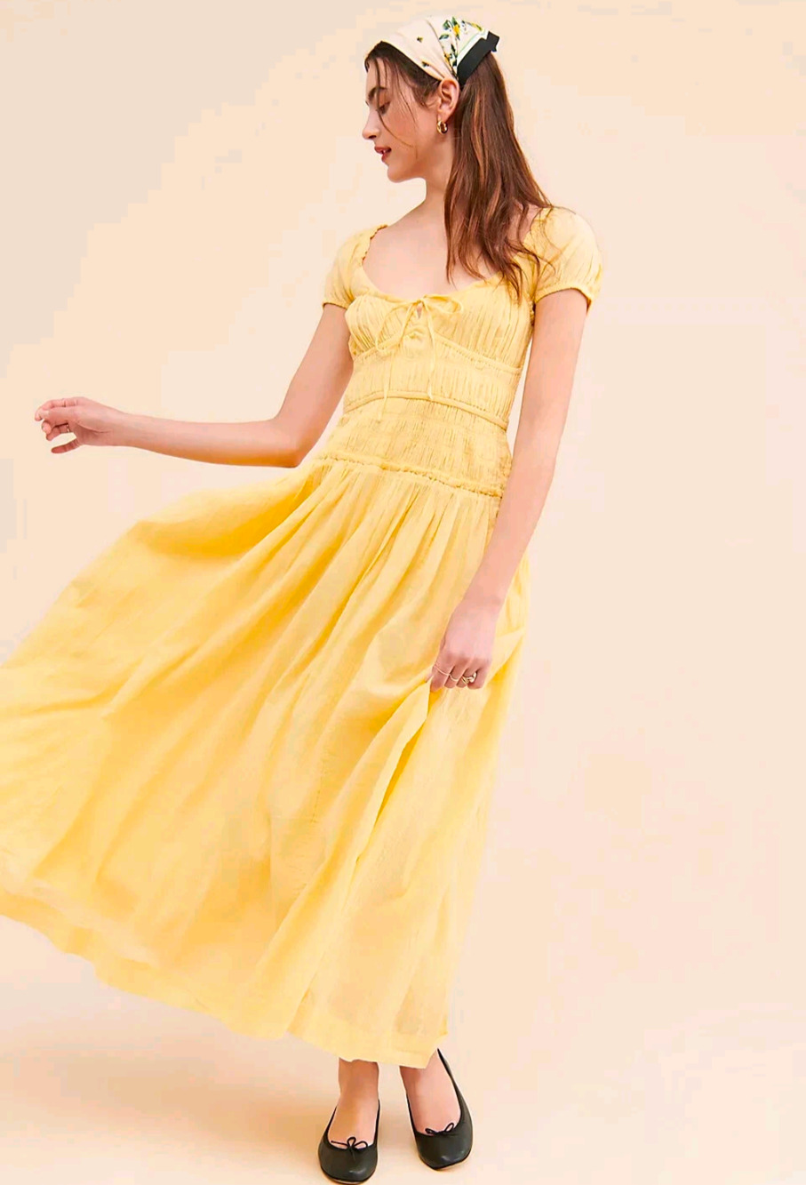 Free People free-est Feeling Bonita Midi/maxi Dress Yellow